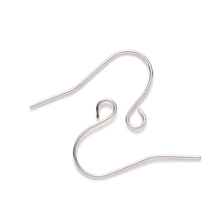 Tarnish Resistant 304 Stainless Steel Earring Hooks, Ear Wire, with Horizontal Loop, Stainless Steel Color, 13x22mm, Hole: 2mm, 21 Gauge. (Packed 200/ 100 Pair)