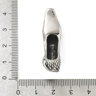 304 Stainless Steel Beads, Large Hole Beads, Dragon, Antique Silver, 38x11x14.5mm, Hole: 7x6mm