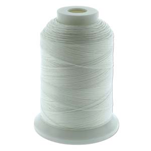 KO Thread.  SIZE D.  300 Meter Roll (330 Yards).  WHITE.