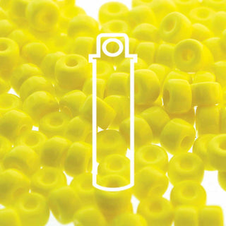 2/0 Czech  (Matubo)  Yellow Opaque.  Tube 20 grams
