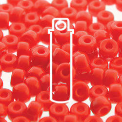 2/0 Czech  (Matubo)  Red Opaque.  Tube 20 grams