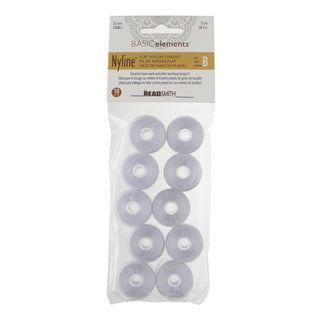 Nyline Thread (Size B/ .20mm).   75 Yards/ Spool (10 Spools in a Bag).  *See Color Options