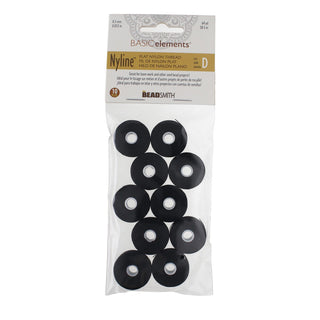 Nyline Thread (Size D/ .30mm).   64 Yards/ Spool (10 Spools in a Bag).  *See Color Options