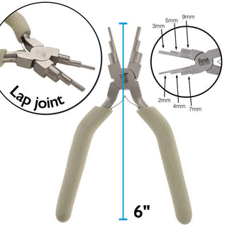 Wire Looping Pliers. (Wire Elements).  3 Piece Set.  Tungsten Carbide Flush Cutter/ Wire Looping Pliers 2-9mm/ Flat Nose Pliers