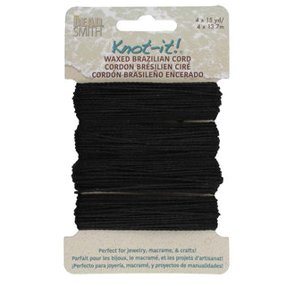 knot It- Waxed Brazilian Polyester Cord.  .7mm thick.   *See Color Options