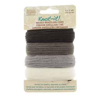 knot It- Waxed Brazilian Polyester Cord.  .7mm thick.   *See Color Options