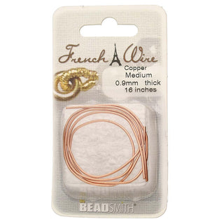 French Wire (Copper Color)  Medium.  .9mm (16 inches).