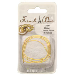 French Wire (Gold Color)   Heavy.  1.1 mm (14 inches).