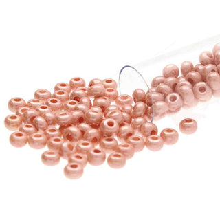 11/0 Czech Glass Round Seed Beads (Pink OP Luster)  *approx 24 gram tube