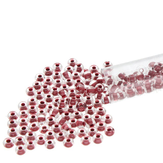 11/0 Czech  (Terra Intensive Lined Brown). approx 24 gr tube.