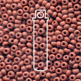 11/0 Czech (Brown Matte) Tube  *Approx 24 gr