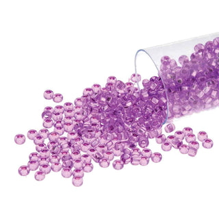 11/0 Czech  Round Seed Beads (Violet Dyed S/L)  *approx 24 gram tube