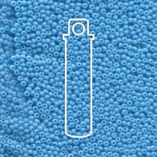 11/0 Czech (Light Blue Matt) Tube  *Approx 24 gr