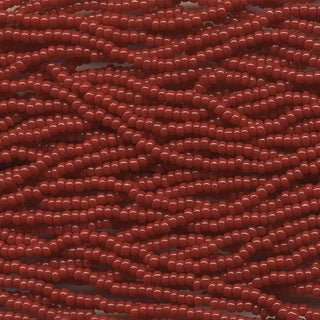 11/0 Czech  (Opaque RED/  DARK Red)  6 String/Hnk -Approx 19Grams
