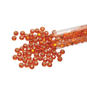 11/0 Czech Round Glass Seed Beads.  (Hyacinth S/L)  Tube.  24gr.