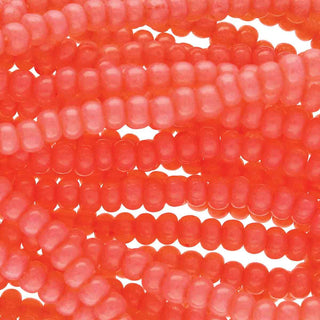 8/0 Czech (Salmon Opal Solgel) 6 String/Hank  *Approx 38 gr