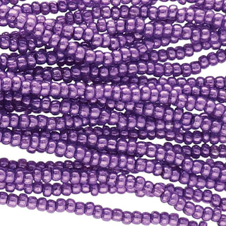 8/0 Czech (Violet Metallic) 6 String/Hank  *Approx 37 gr