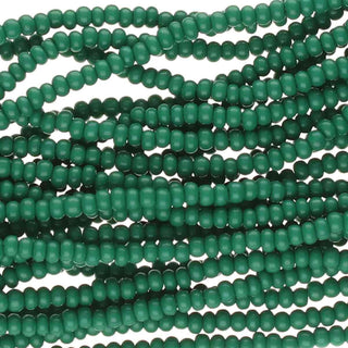 8/0 Czech (Forest Green OP) 6 String/Hank  *Approx 40 gr