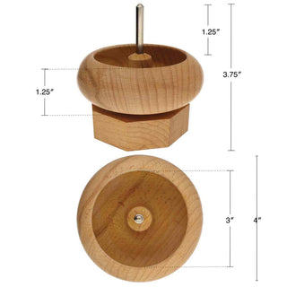 "Mini" Wooden Bead Spinner (Basic Elements) *Includes Needle