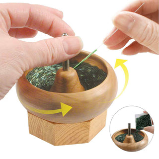 "Mini" Wooden Bead Spinner (Basic Elements) *Includes Needle