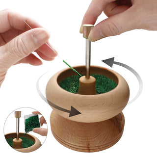 SPIN&STRING. (LARGE) WOODEN BEAD SPINNER.