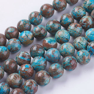 Natural Chrysocolla Beads strands, Round. *See Drop Down For Size Options