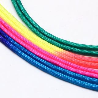 Random Color Nylon Cord Ropes, Colorful, 4mm.  (10 Yard Roll).  *Color blends in randomly.