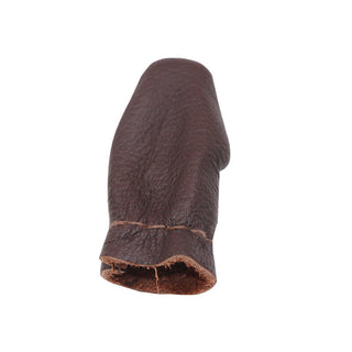 Cowhide Leather Sewing Thimble Finger Protector, Finger Thimble Protector Shield for use with Needles/ pins etc.  Sold Indivdually.   Natural Brown Color