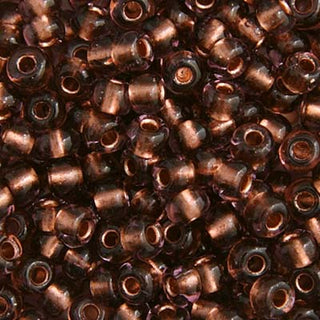 Seed Bead (Czech 6/0)  Round.  (Amethyst Copper Lined)  22gm tube.