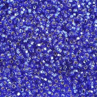 Czech 10/0 Seed Beads.  (Round).  S/L Dark Blue.  (Strung.  Approx 23 grams)