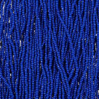 11/0 Czech CHARLOTTE Cut  (Opaque Royal Blue)  12 String/Hank -Approx 20 Grams