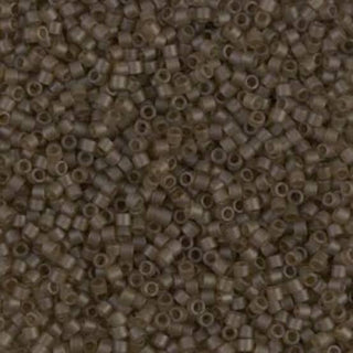 Delica  (Size 11)  (Matte TR Smoky Quartz) *DB384