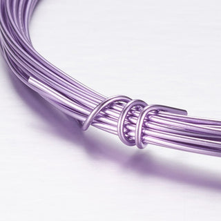 Wire (Aluminum)  0.8 mm thick *10 Meter Roll  (Lavender)