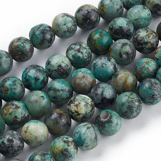 Turquoise (African) Round - See Drop down for Size Options (16" strands)