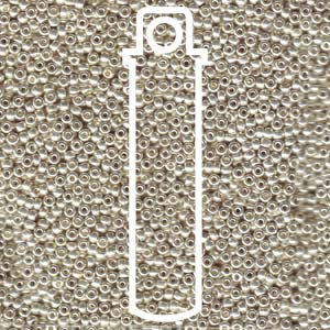 11/0 Miyuki Round Seed Beads (Galvanized Silver)  *approx 8.5 gram tube