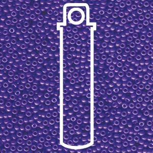 11/0 Miyuki Round Seed Beads (Opaque Purple)  *approx 22.5 gram tube
