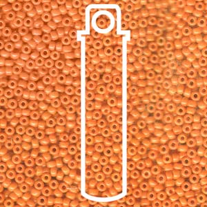 11/0 Miyuki Round Seed Beads ( Opaque Orange)  *approx 24 gram tube