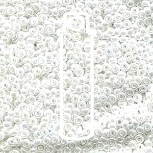11/0 Miyuki Round Seed Beads (White Pearl Ceylon)  *approx 24 gram tube