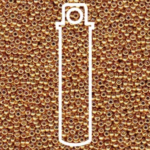 15/0 ROUND MIYUKI (Galvanized Yellow GOLD) -APX  8.2 GM