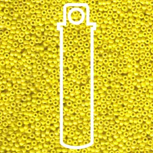 11/0 Miyuki Round Seed Beads (Opaque Yellow Luster)  *approx 24 gram tube