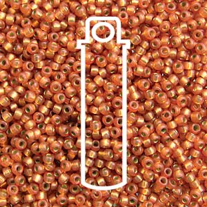 11/0 Miyuki Round Seed Beads (Duracoat Silver Lined Rose Gold)  *approx 23 gram tube