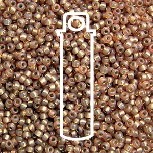 11/0 Miyuki Round Seed Beads (Duracoat Silver Lined Topaz Gold)  *approx 23 gram tube