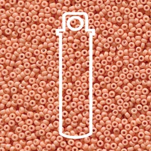 11/0 Miyuki Round Seed Beads (Duracoat Opaque Dyed Baby Pink)  *approx 23 gram tube