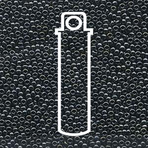 11/0 Miyuki Round Seed Beads (Light Gunmetal)  *approx 23 gram tube