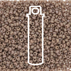 11/0 Miyuki Round Seed Beads (Frost Opaque Glaze Rainbow Lavender)  *approx 23 gram tube