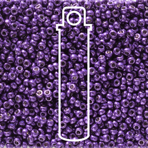 11/0 Miyuki Round Seed Beads (Duracoat Galvanized Lilac Night)  *approx 24 gram tube