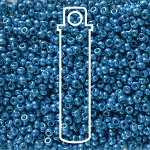 11/0 Miyuki Round Seed Beads (Duracoat Galvanized Dark Capri Blue)  *approx 24 gram tube