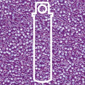 11/0 Miyuki Round Seed Beads (Lilac Silver Lined Alabaster)  *approx 23.5 gram tube