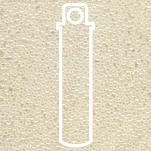 11/0 Czech Round Seed Beads  (Ivory Ceylon)  *approx 23 gram tube