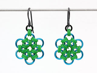 Japanese Rubber Bloom Earrings (2 pair)  (Component Kit- See description below). - Mhai O' Mhai Beads

